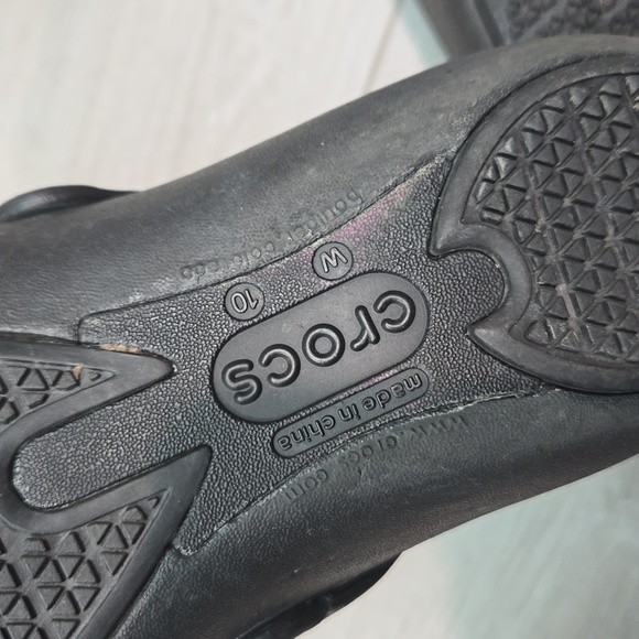 Crocs Women Alice Mary Jane Rubber Clog Mule Flats shoes sz 10 - Picture 11 of 12